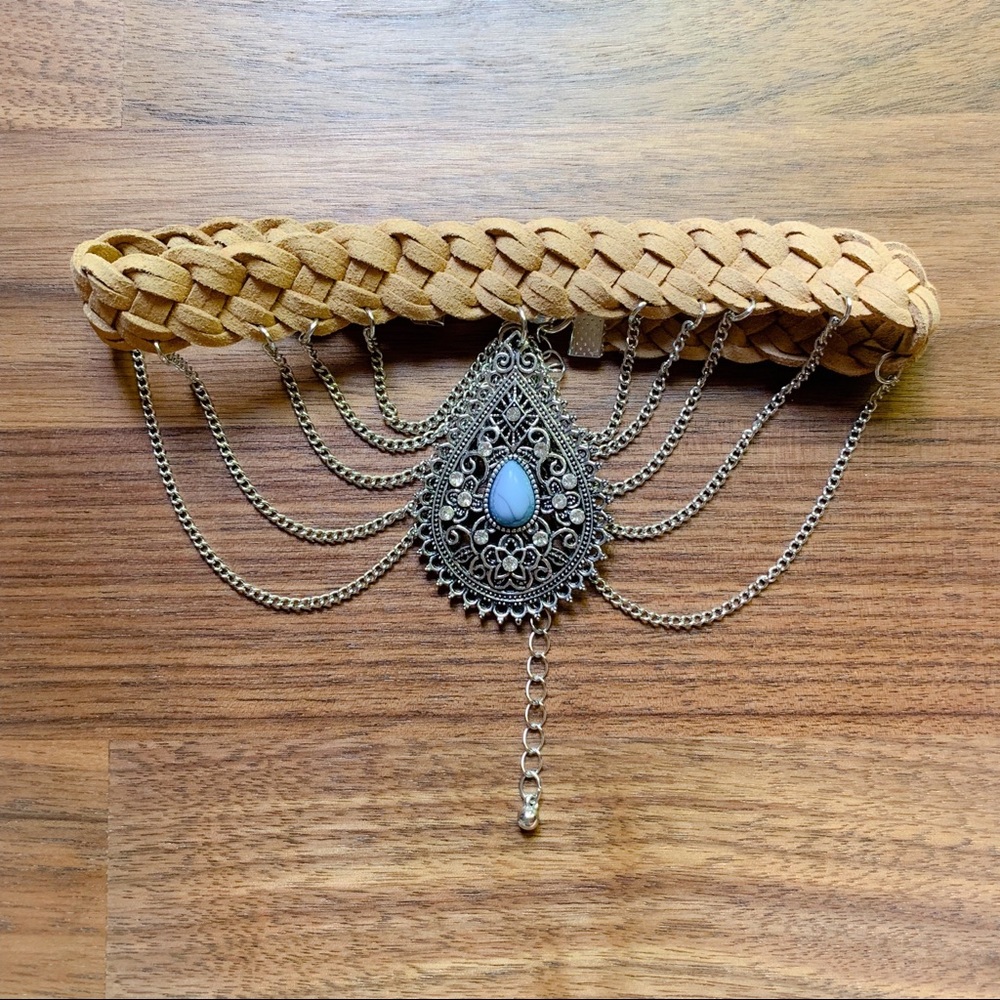 Leather choker